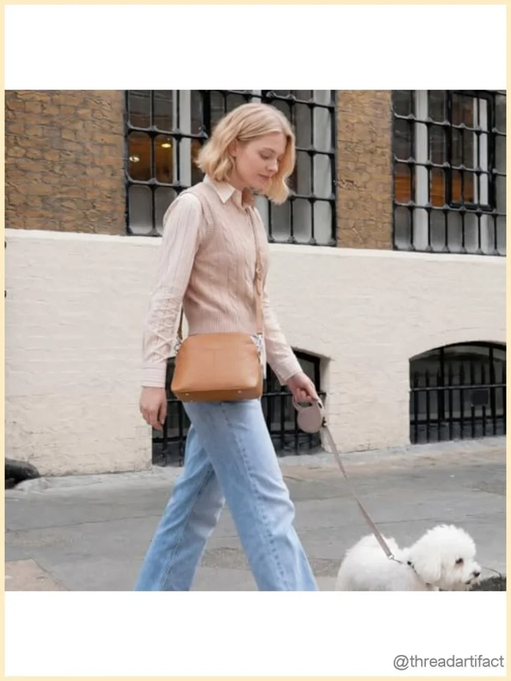 Compact Vegan Leather Crossbody Bag with 8 Compartments